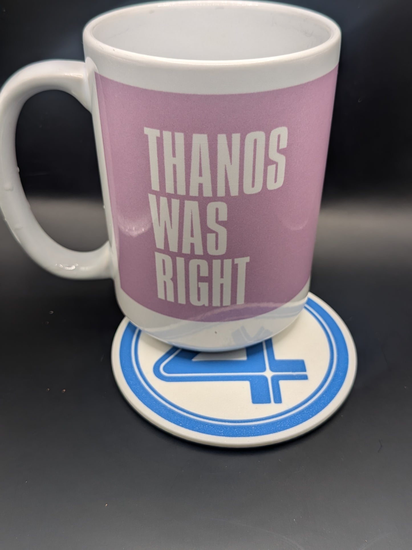 Fantastic Four Inspired 3D Printed Coasters – Superhero Home Decor | Marvel Fan Gift | Set of 4